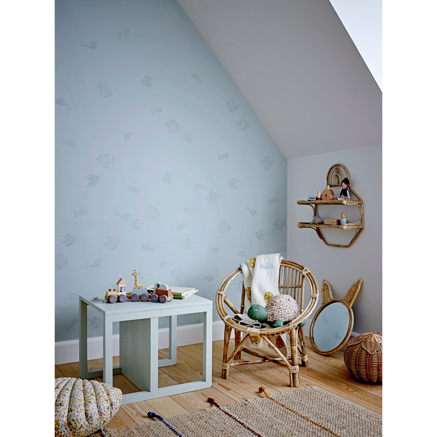 Fro Pude, Gul, Polyester - L50xH50xW15 cm - BLOOMINGVILLE MINI - DesignGaragen.dk