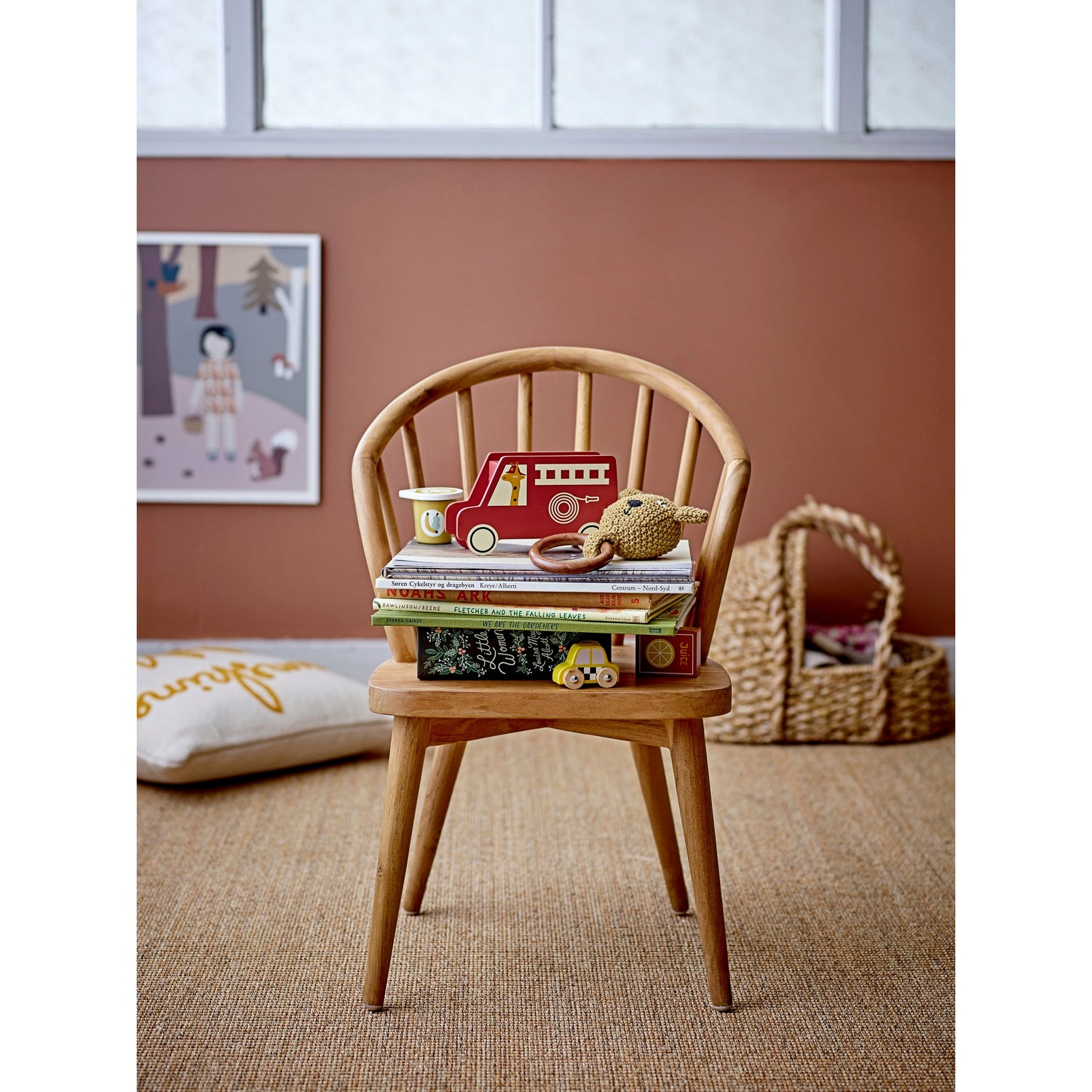 Avin Legetøjsbil, Grå, MDF - L6xH4xB4 cm, Set of 6 - BLOOMINGVILLE MINI - DesignGaragen.dk