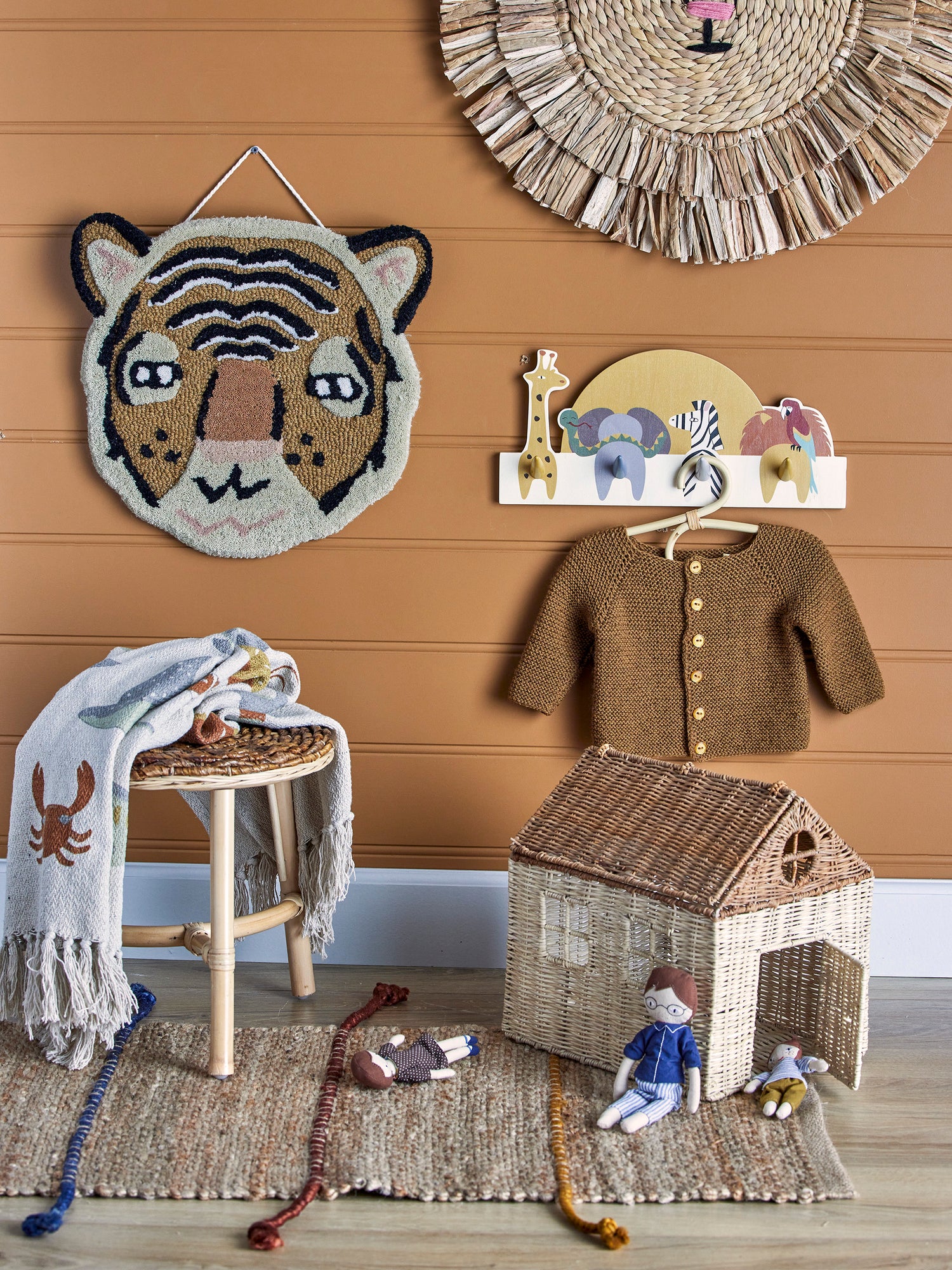 BLOOMINGVILLE MINI - Mallen Knagerække, Brun, FSC®100% Plywood - BLOOMINGVILLE MINI - DesignGaragen.dk