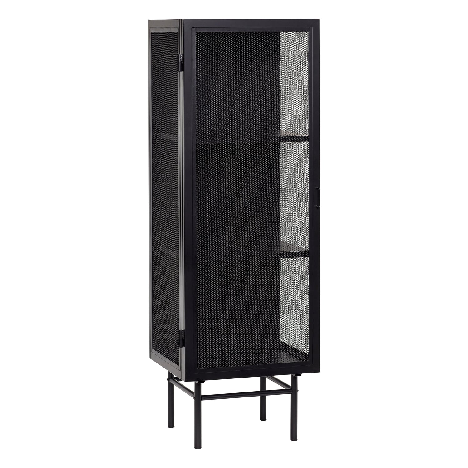 Reunakaappi yksi musta - 50x45xh150cm