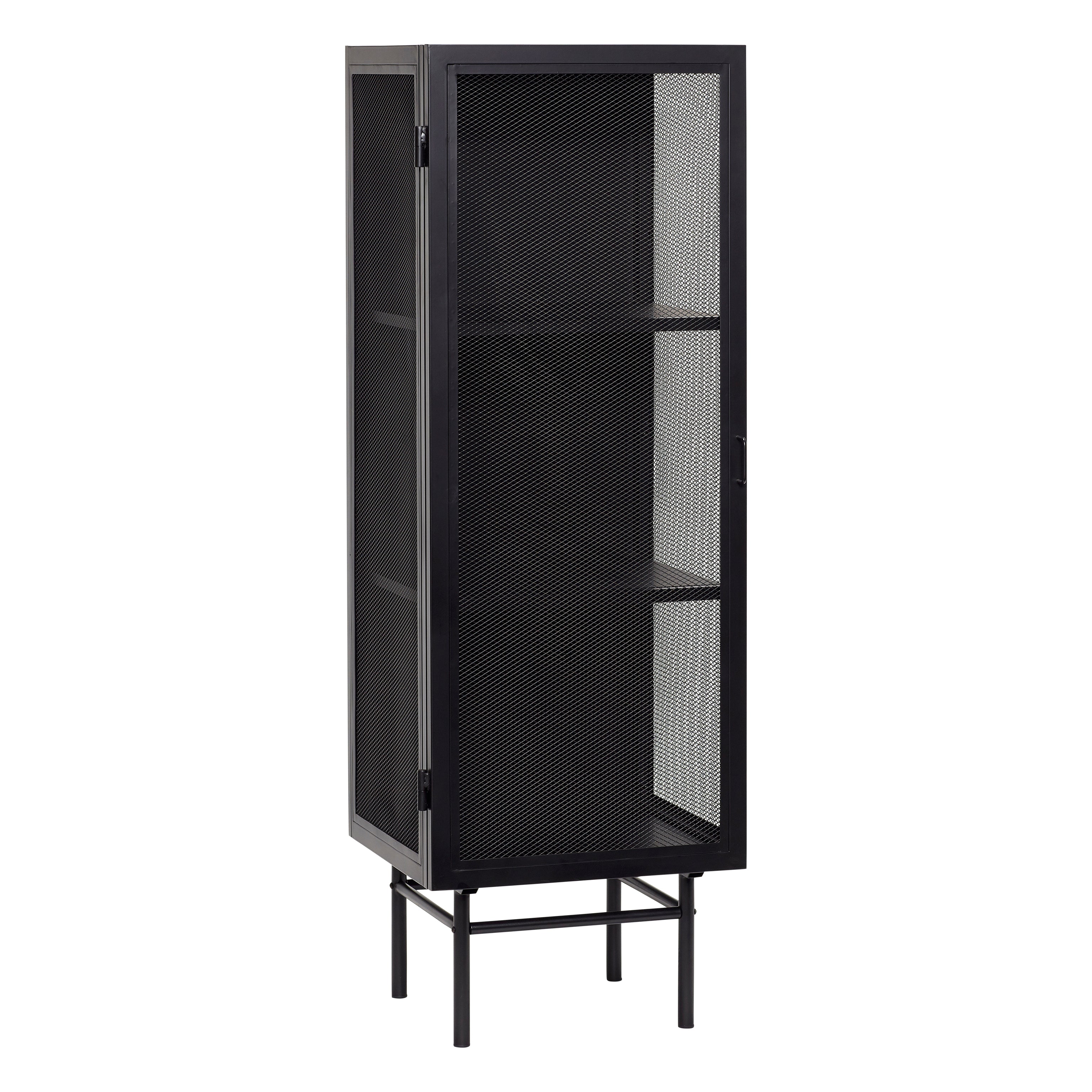 Reunakaappi yksi musta - 50x45xh150cm