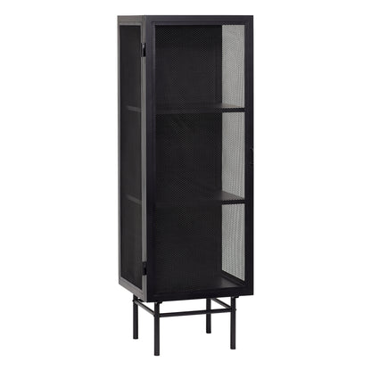 Reunakaappi yksi musta - 50x45xh150cm