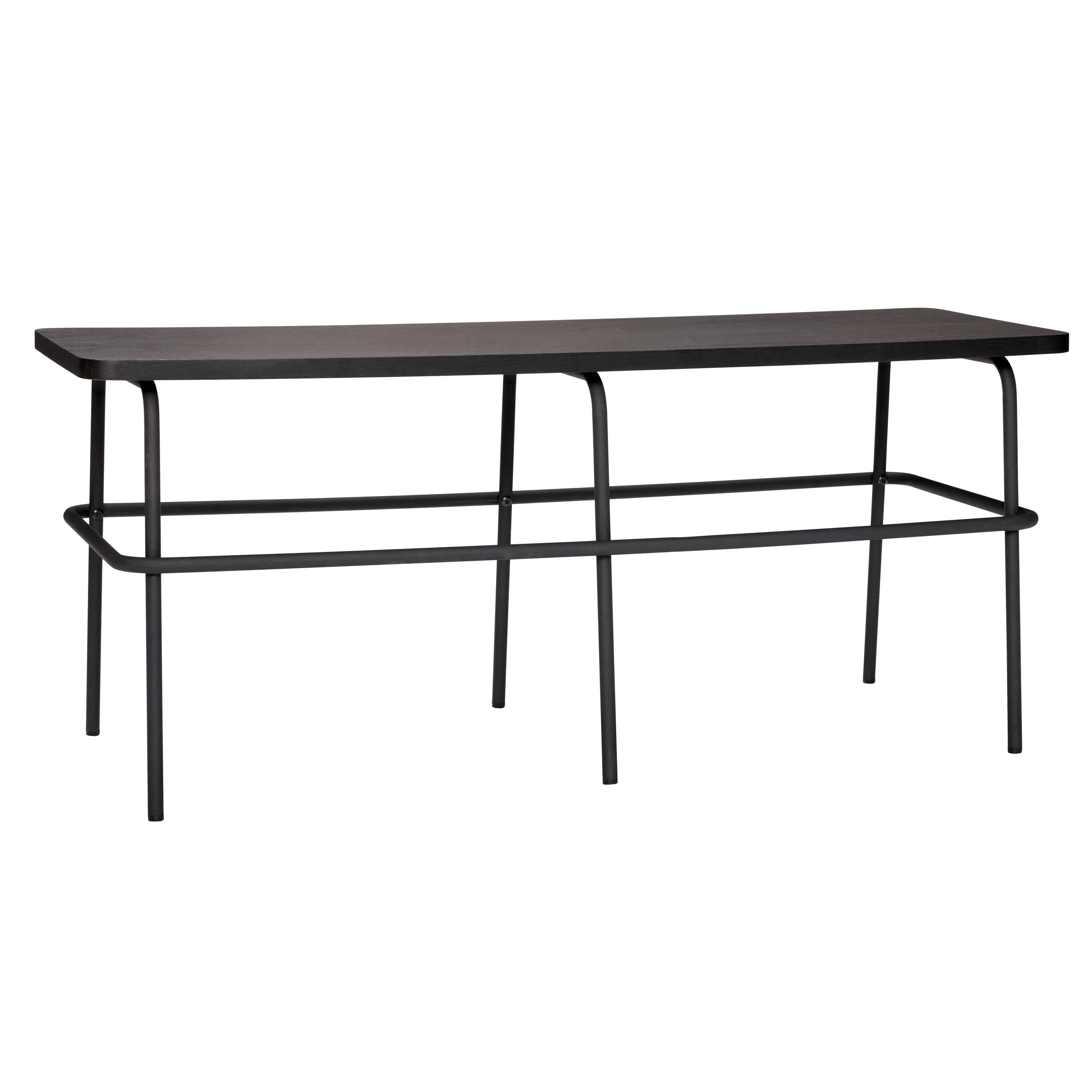 Tuhkapenkki musta - 110x39xh46cm
