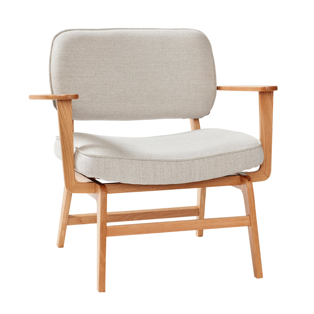 Haze Lounge -tuoli harmaa/luonto - 80x64xh71cm