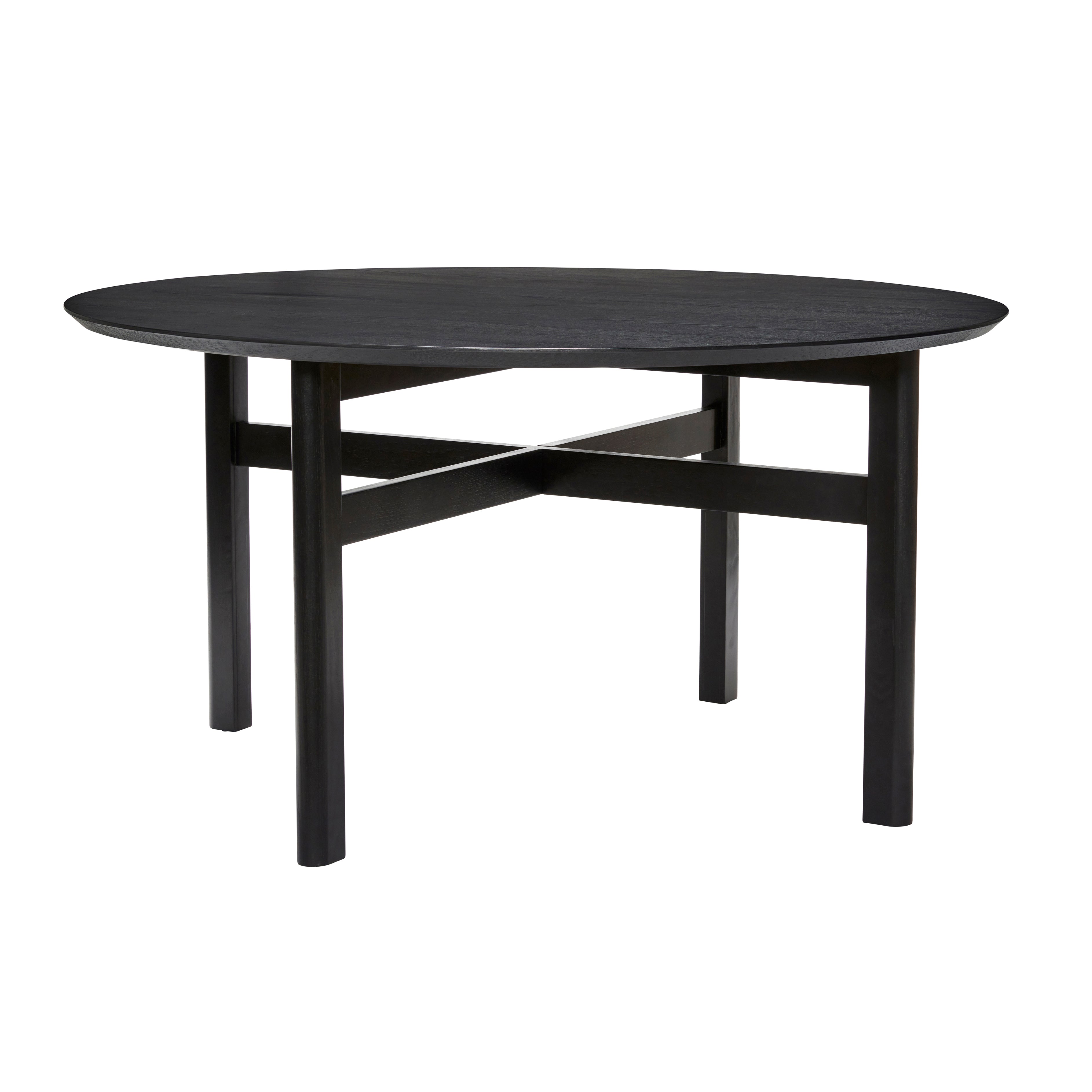 Vuonon ruokapöytä iso musta - Ø140xh74cm