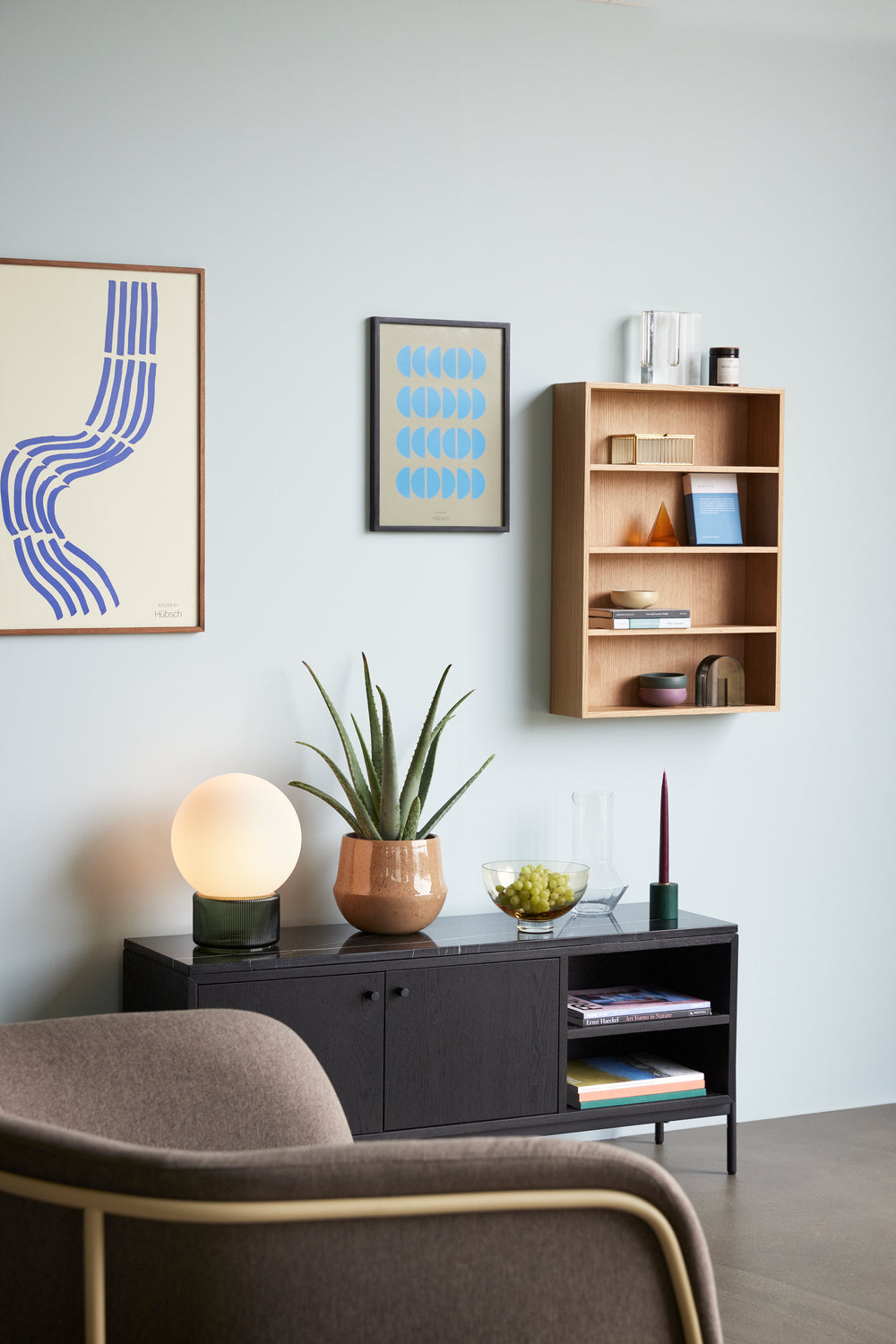 Nobu senkki musta - 120x35xh51cm