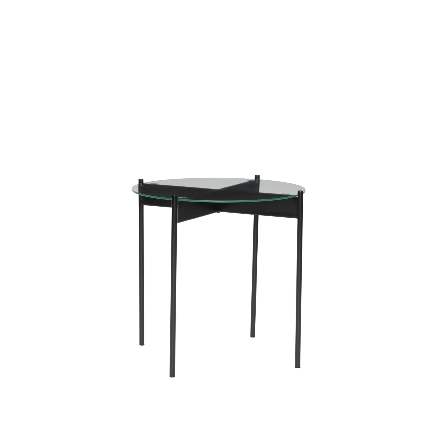Palkin sivupöytä musta - Ø45xh42cm