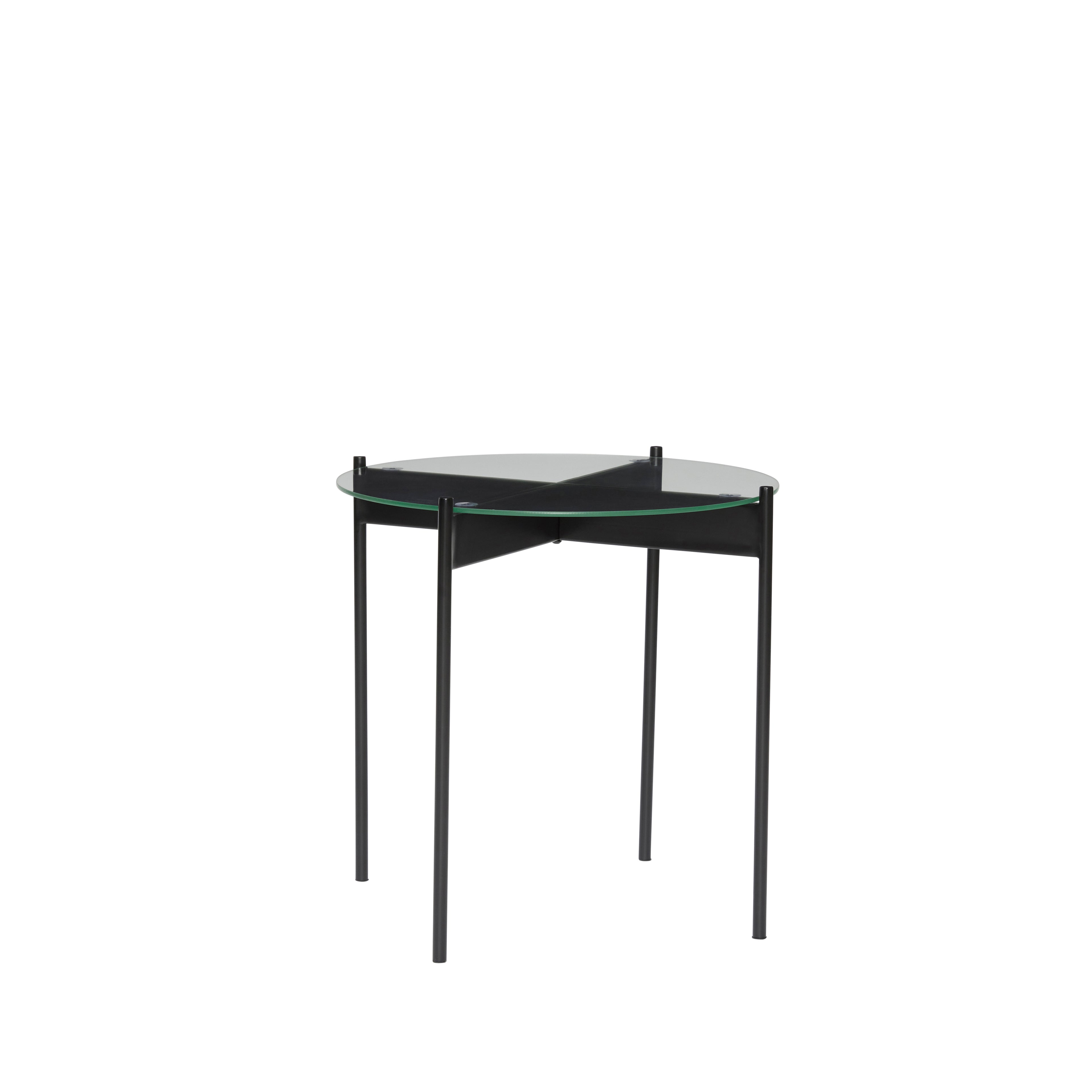 Palkin sivupöytä musta - Ø45xh42cm