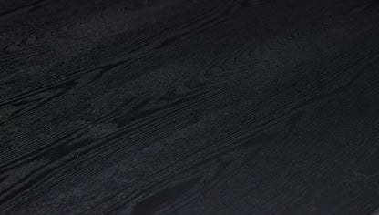 Pehmeä ruokapöytä neliön muotoinen musta - 195x95xh75cm