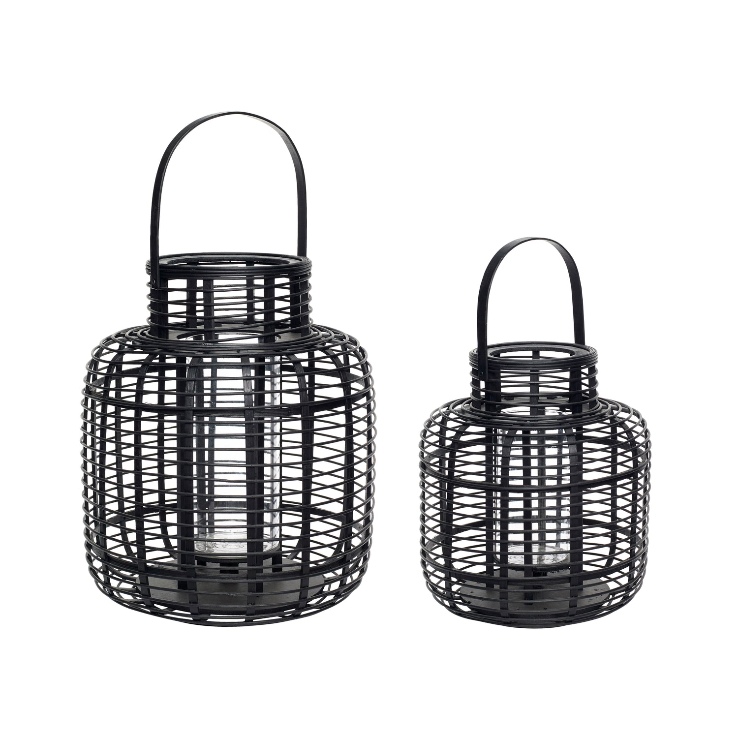 Reservoir Lanterns Black (sarja 2) - Ø31xh36, Ø38xh45cm