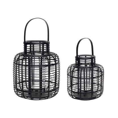 Reservoir Lanterns Black (sarja 2) - Ø31xh36, Ø38xh45cm