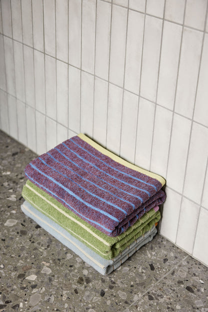 Hübsch Promenade -pyyhe iso violetti/sininen