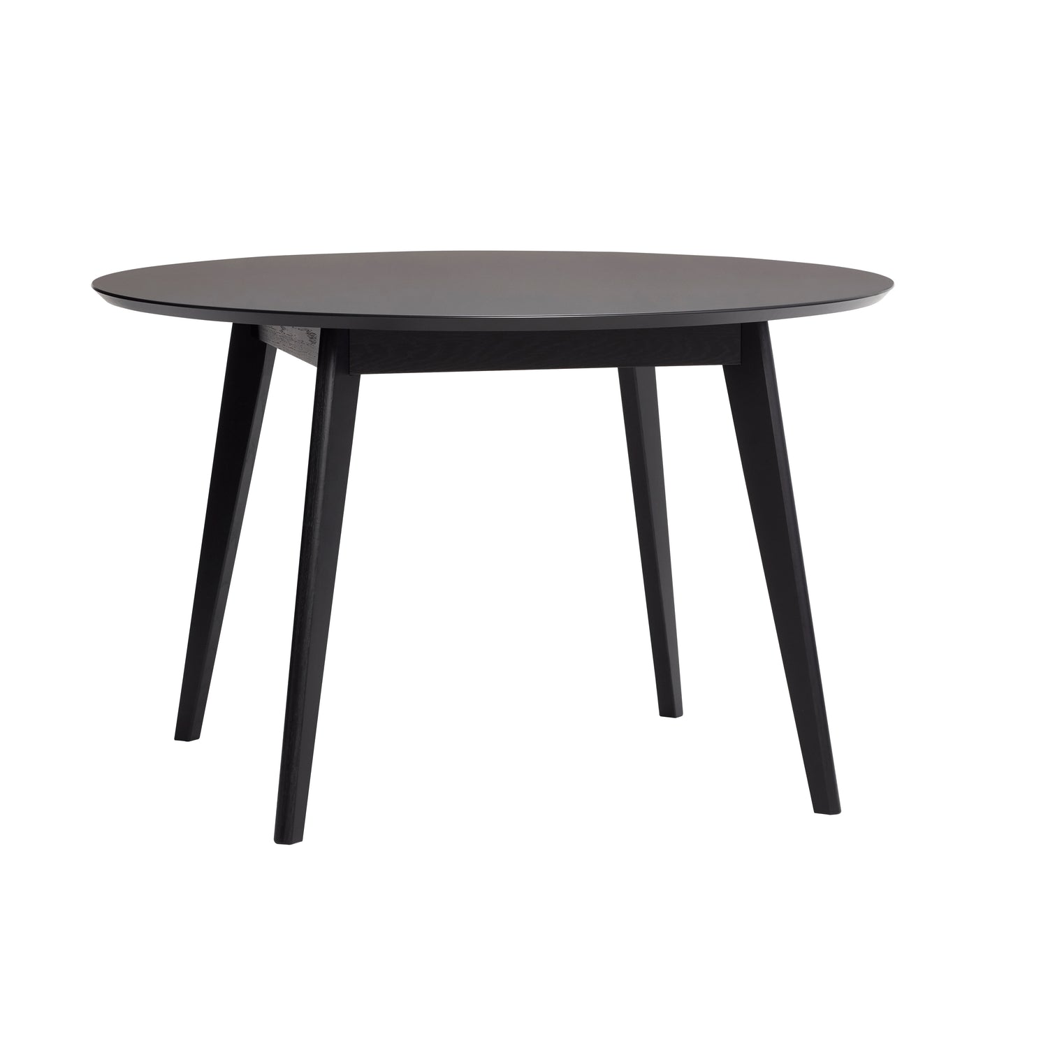 Pysy ruokapöytä pyöreä musta - Ø120xh76cm
