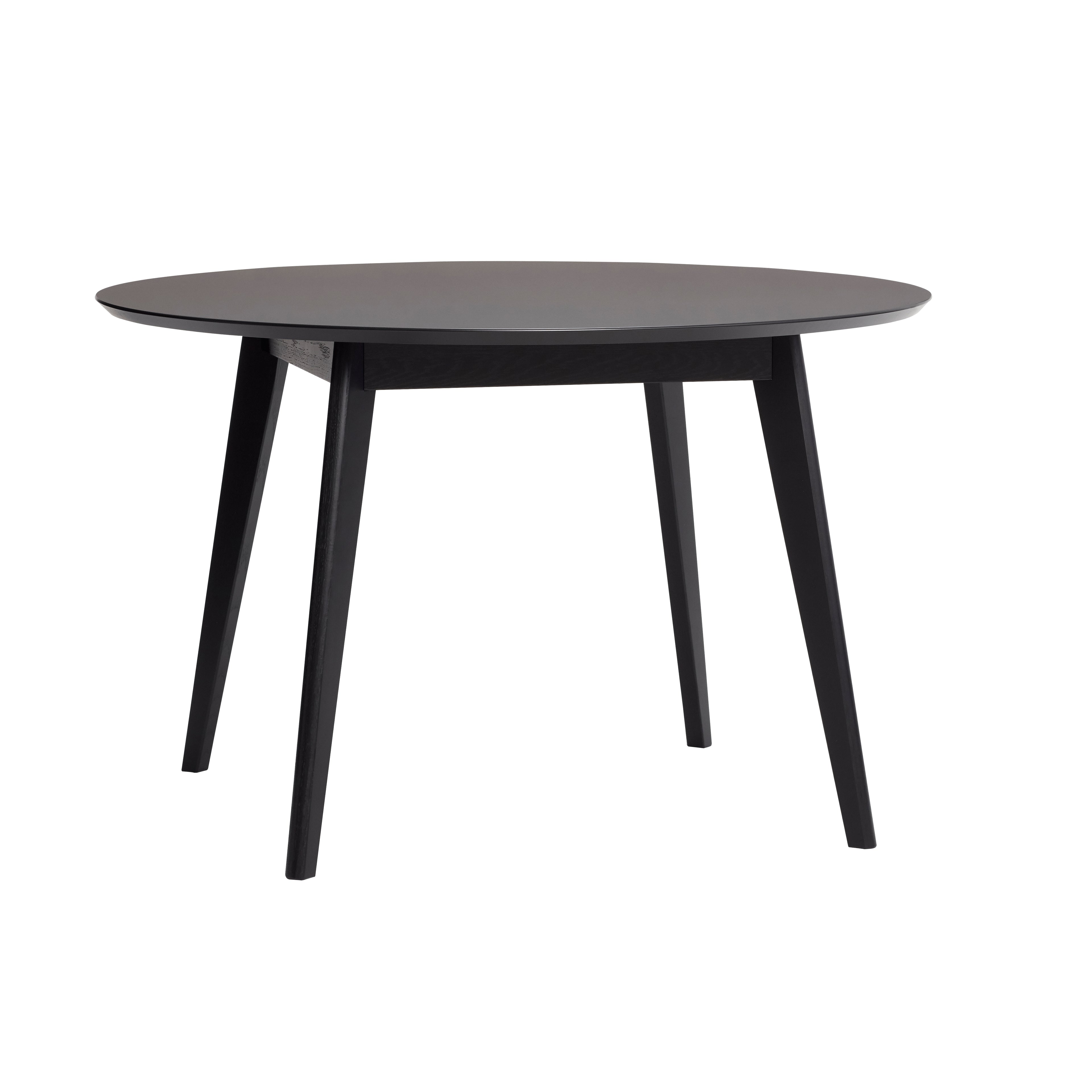Pysy ruokapöytä pyöreä musta - Ø120xh76cm