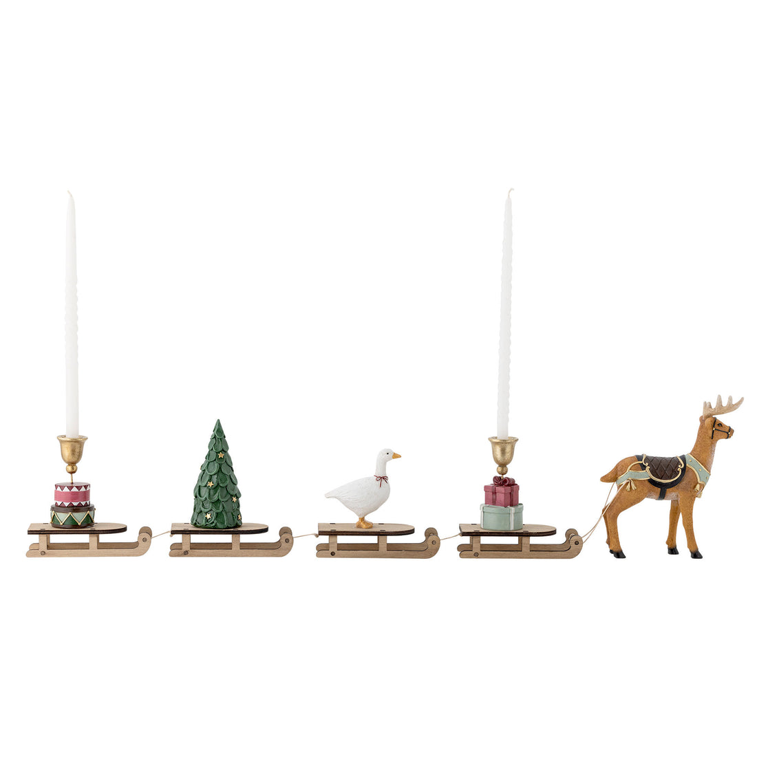 Bloomingville Dasher Deko, vihreä, polyresiini