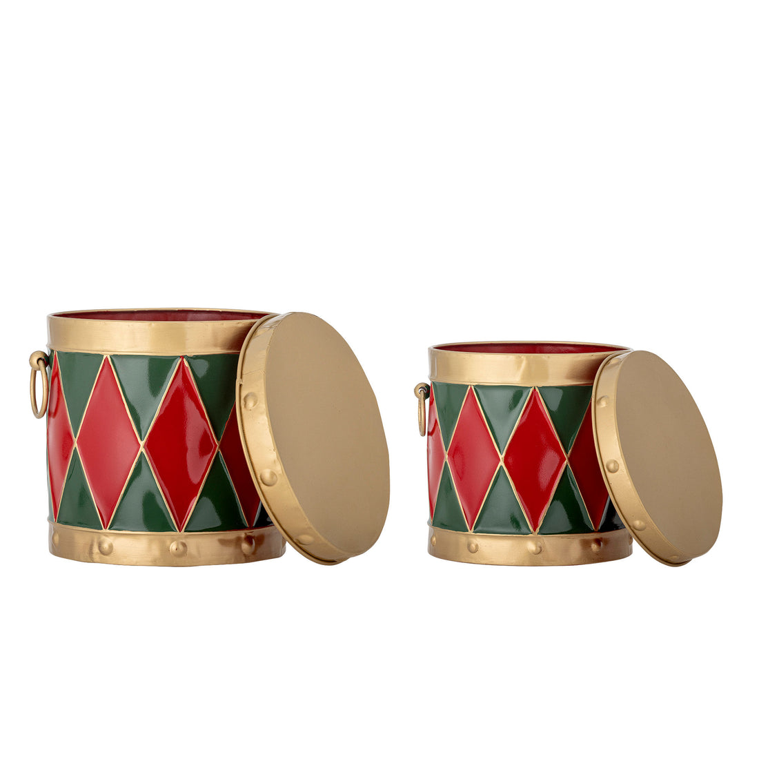 Bloomingville Yuri -laatikko kansi, punainen, metalli