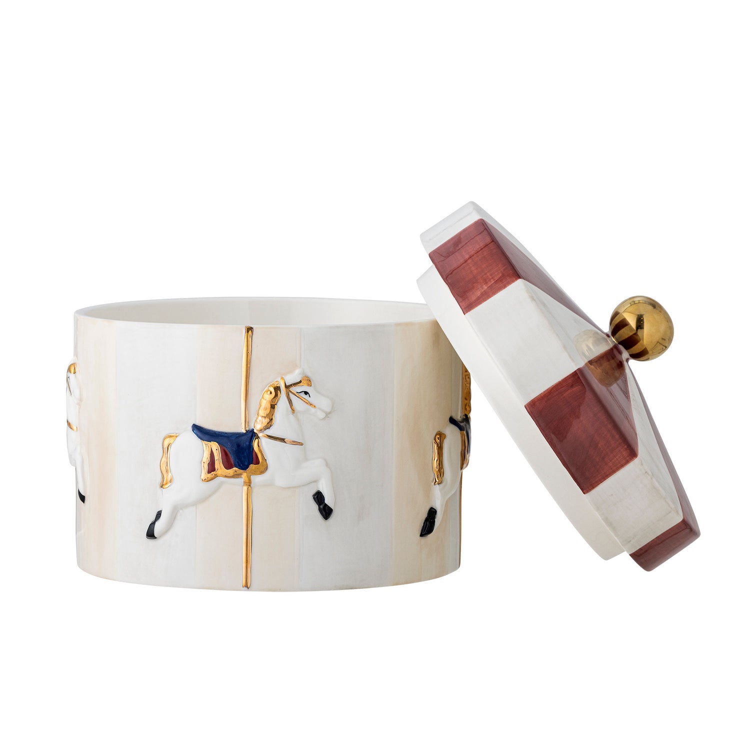 Bloomingville Merry-Go-Round Jar W/LID, PUNAIN
