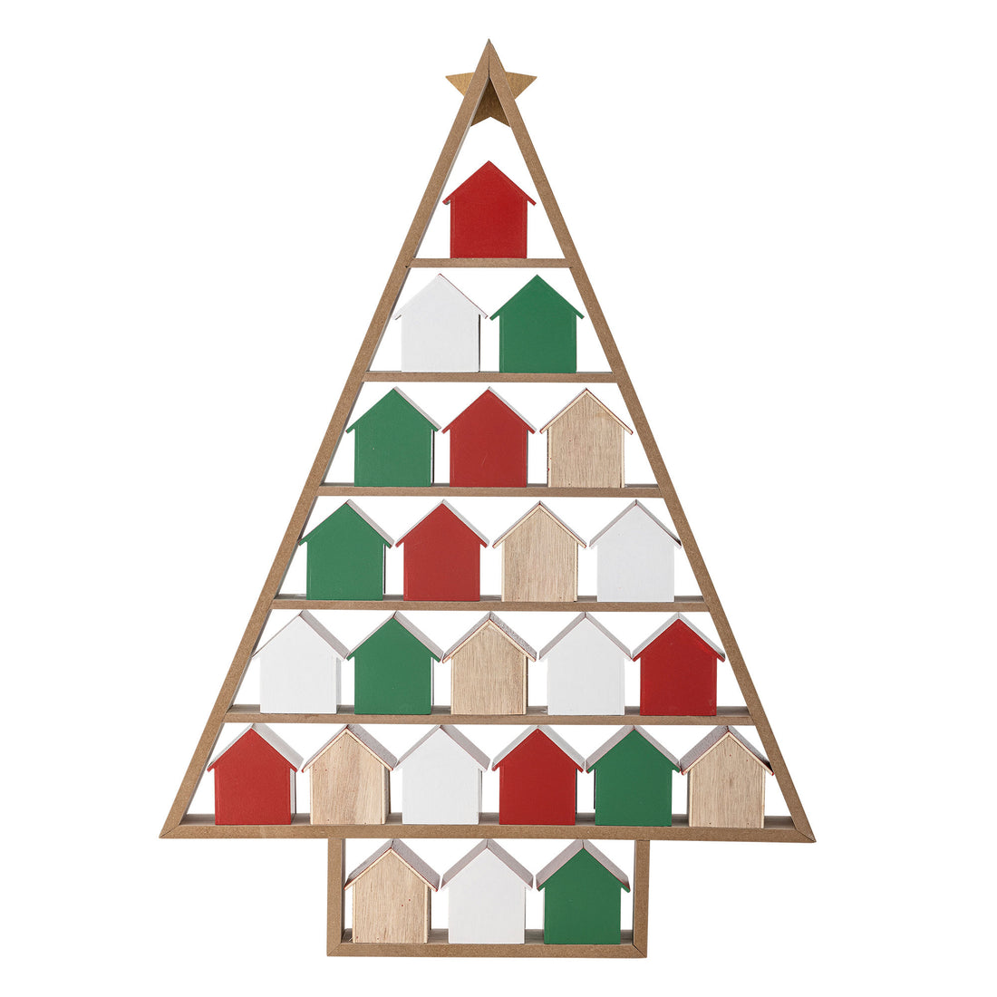 Bloomingville Calvin -kalenteri, punainen, MDF