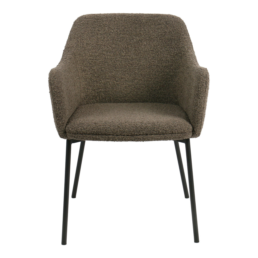 Melilla -ruokapöydän tuoli - ruokapöydän tuoli, bouclé, ruskea, musta Ben HN1064