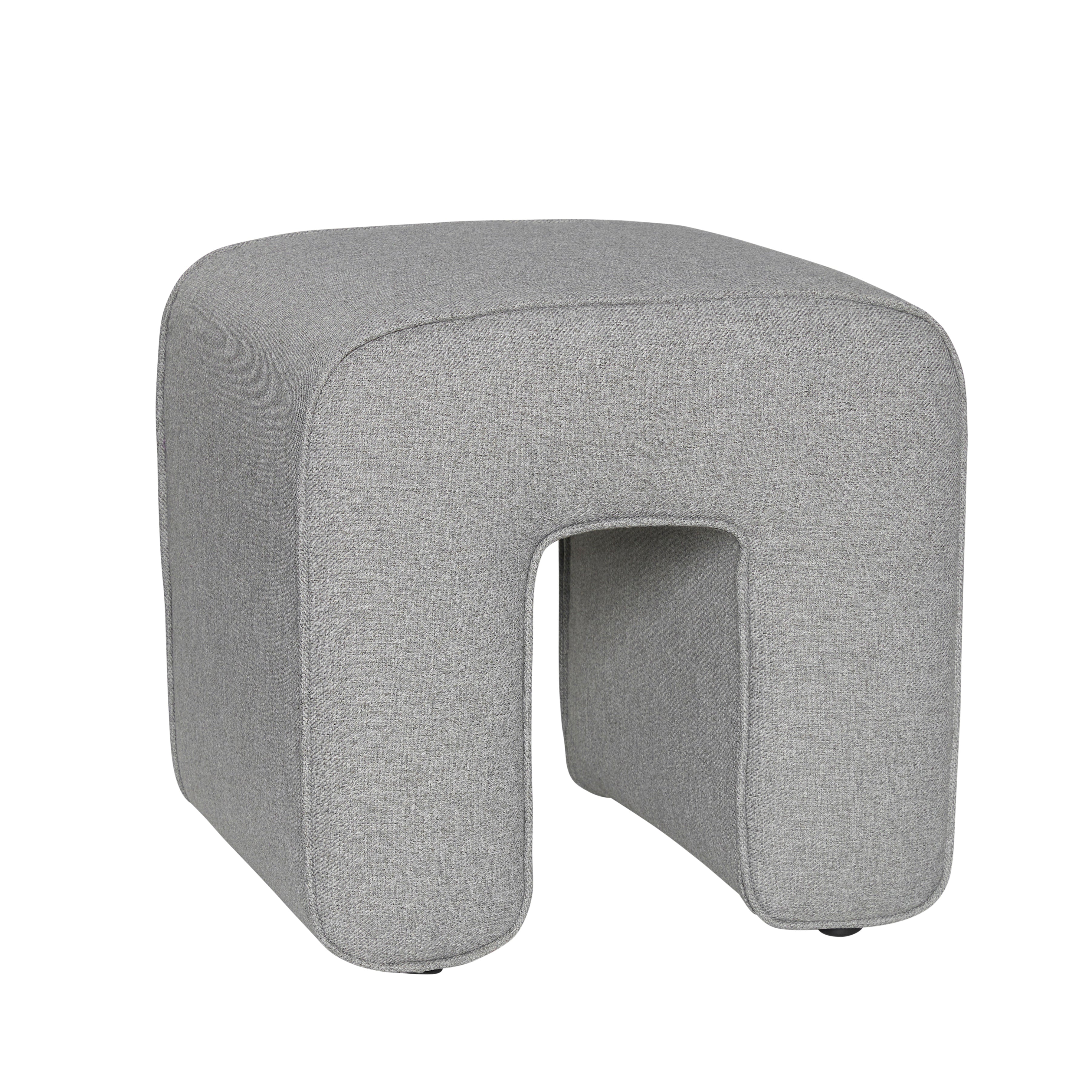 Veistos PUF GRAY - 45X45XH47CM