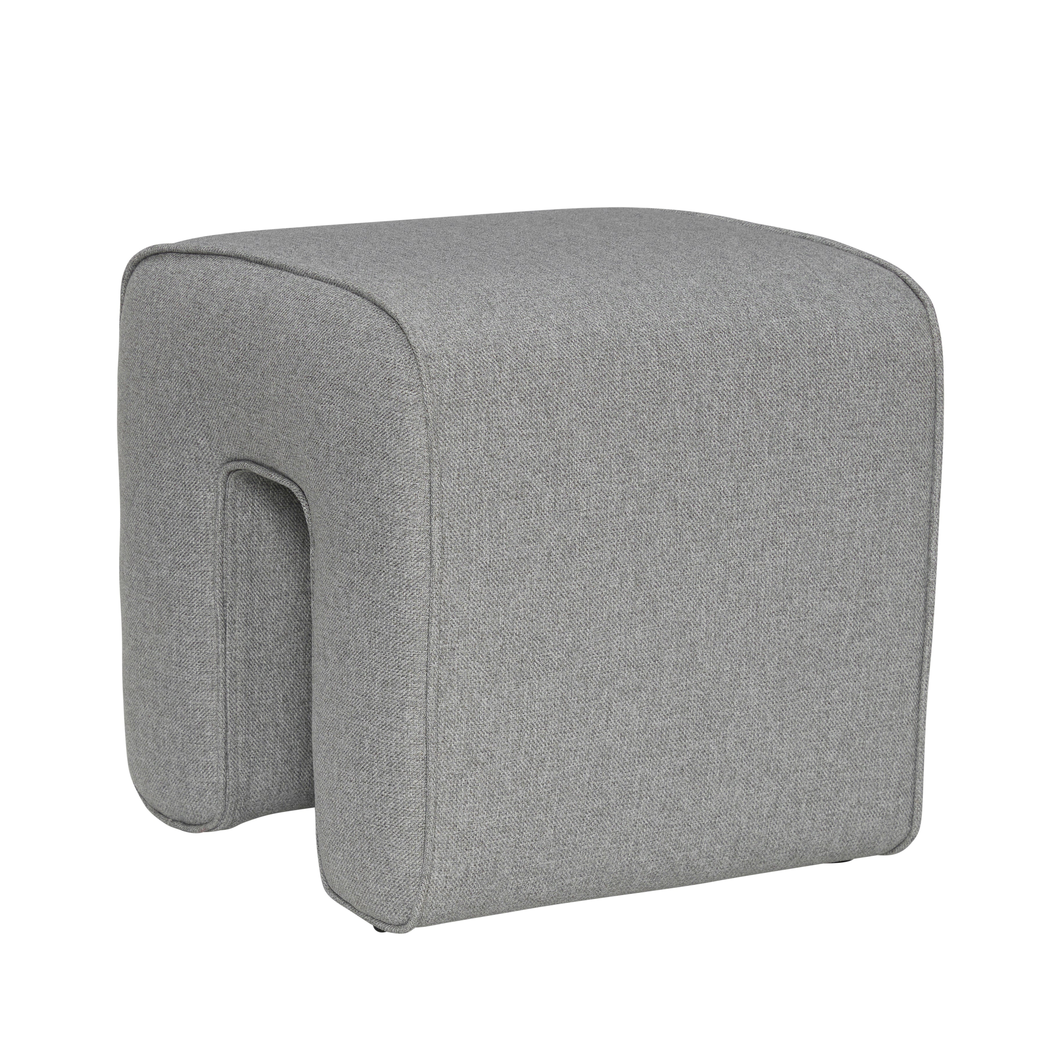 Veistos PUF GRAY - 45X45XH47CM