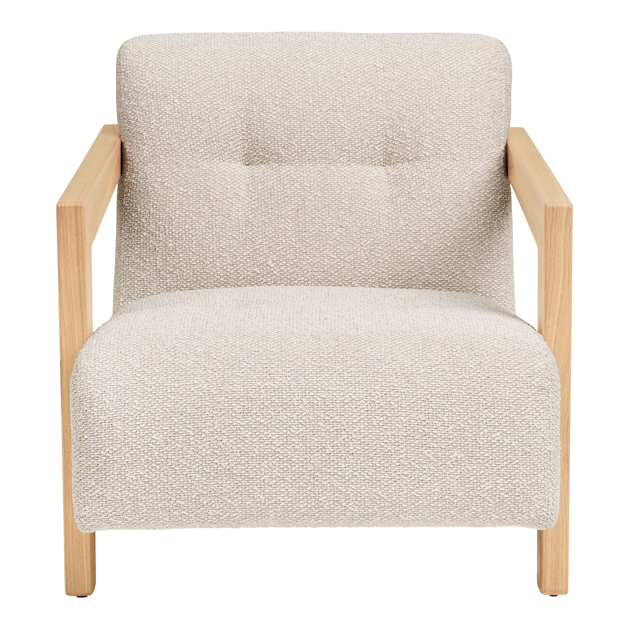 Caracas Lounge -tuoli - Lounge -tuoli käsinojalla, tammi, beige HN1321