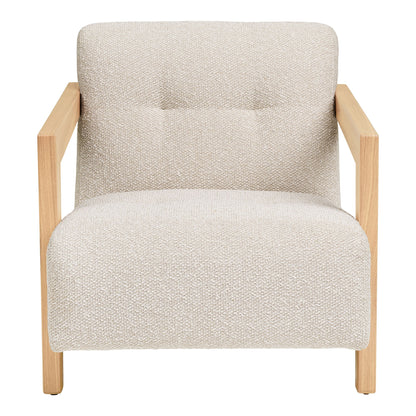 Caracas Lounge -tuoli - Lounge -tuoli käsinojalla, tammi, beige HN1321