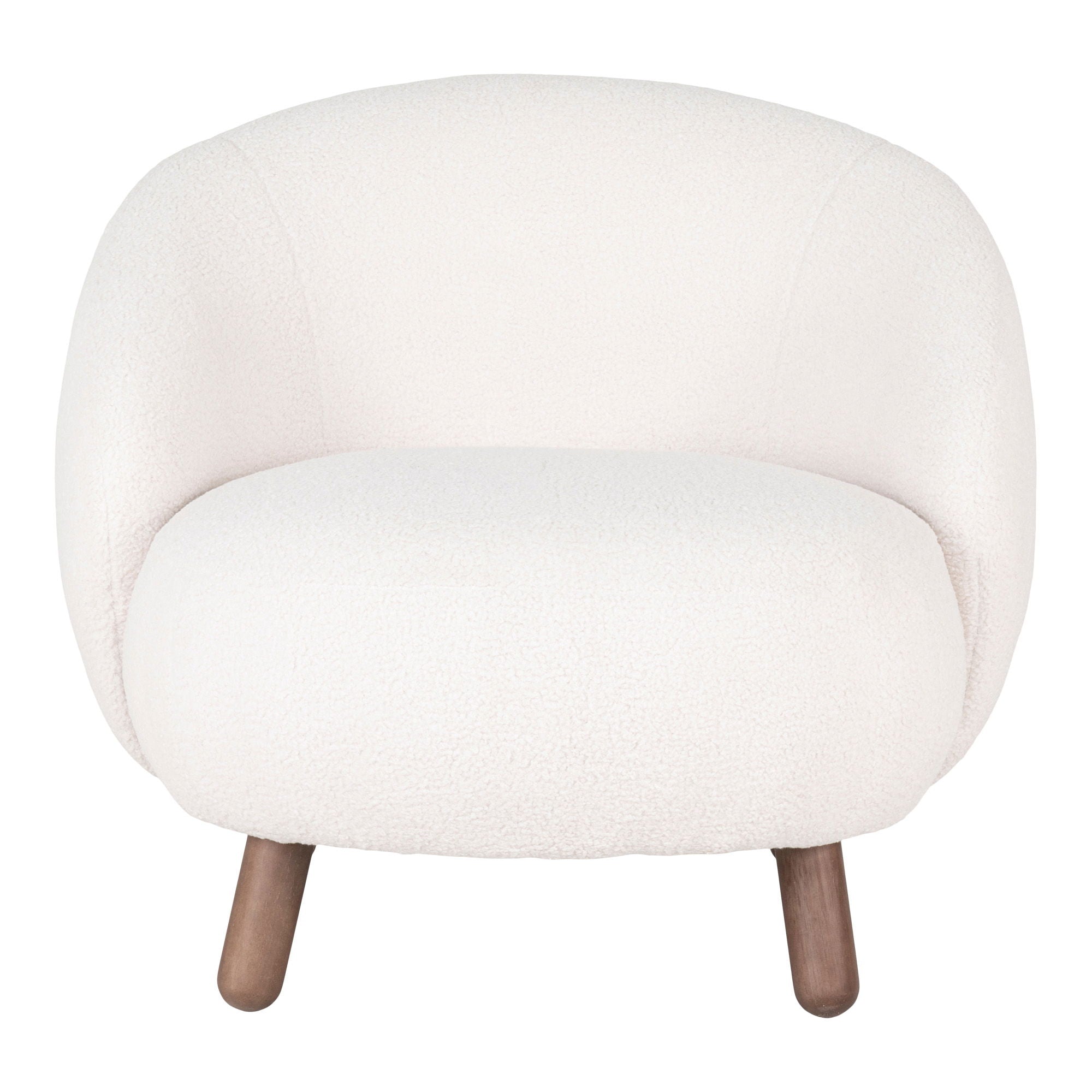 Savona Set - Lounge -tuoli ja puff, valkoinen HN1094