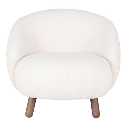 Savona Set - Lounge -tuoli ja puff, valkoinen HN1094