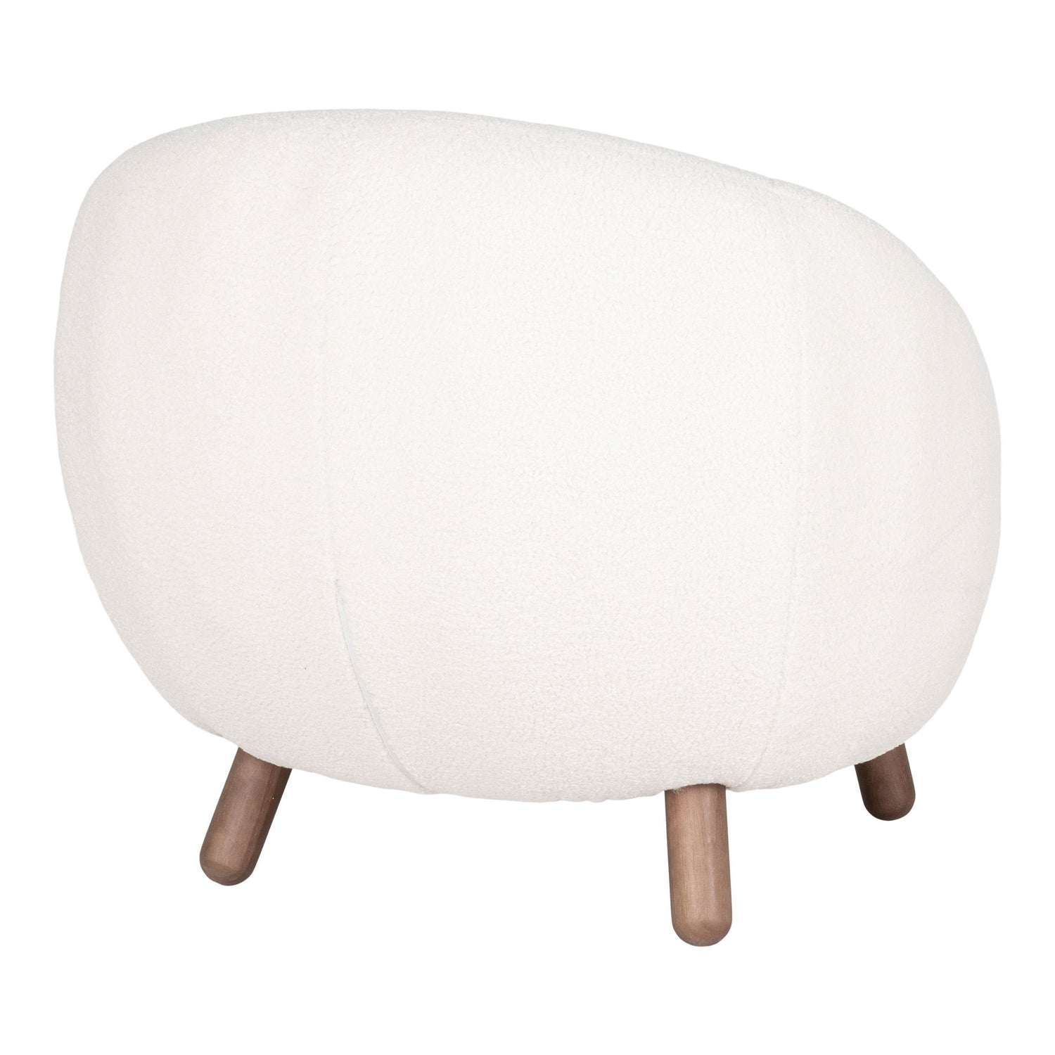 Savona Set - Lounge -tuoli ja puff, valkoinen HN1094