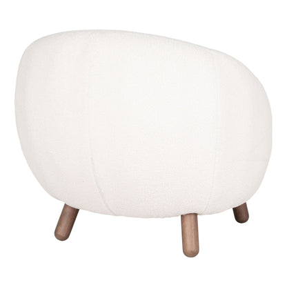 Savona Set - Lounge -tuoli ja puff, valkoinen HN1094