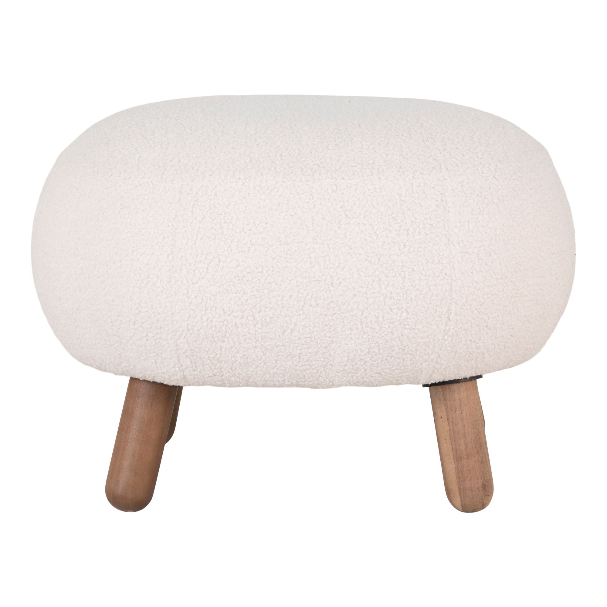 Savona Set - Lounge -tuoli ja puff, valkoinen HN1094
