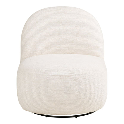 Milo Set - Lounge -tuoli ja puff, pois -valkoinen HN1081