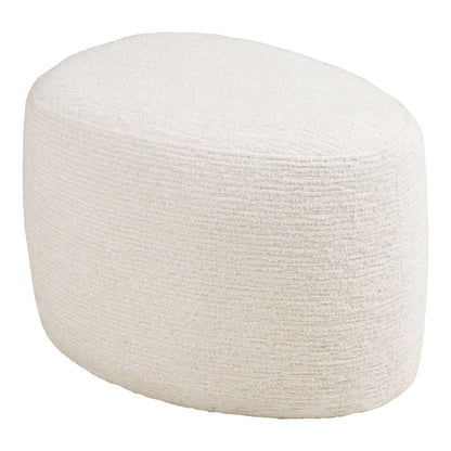 Milo Set - Lounge -tuoli ja puff, pois -valkoinen HN1081