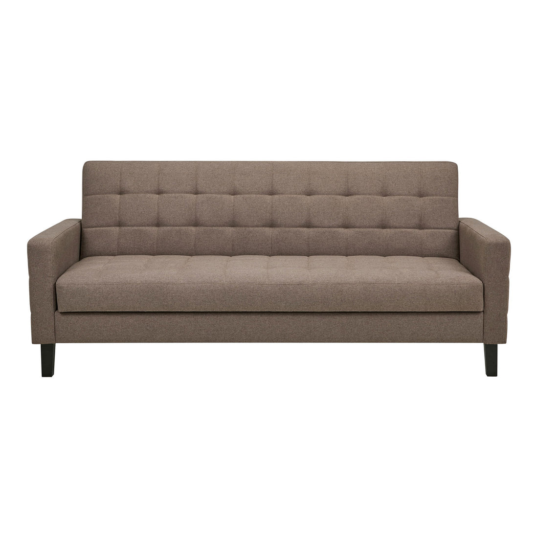 Milton Sofa bed - Vuodesohva säilytystilalla, ruskeat, mustat jalat