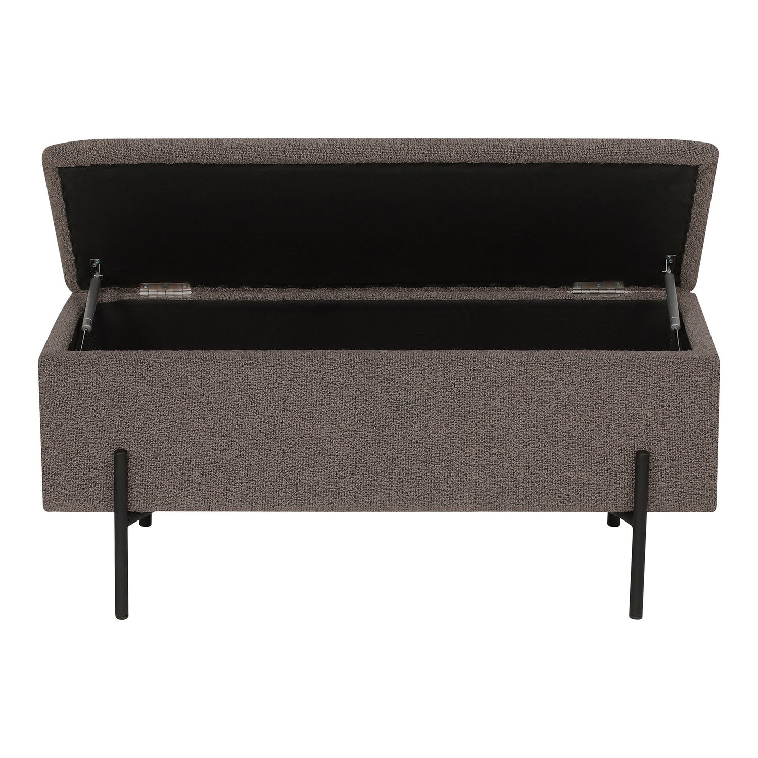 Watford Bench - Penkki säilytystilassa, Bouclé, Brown 95x36.5x43 cm, HN1061