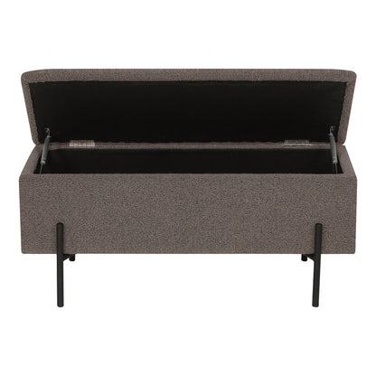 Watford Bench - Penkki säilytystilassa, Bouclé, Brown 95x36.5x43 cm, HN1061