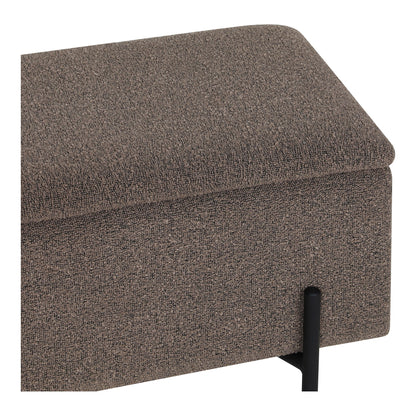 Watford Bench - Penkki säilytystilassa, Bouclé, Brown 95x36.5x43 cm, HN1061