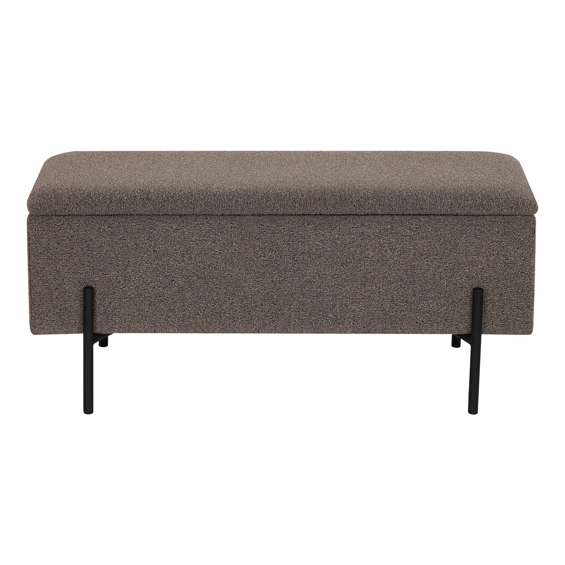 Watford Bench - Penkki säilytystilassa, Bouclé, Brown 95x36.5x43 cm, HN1061