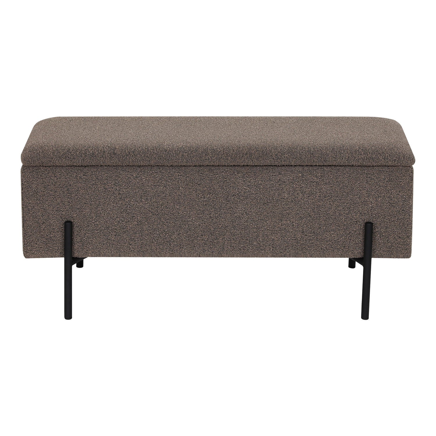 Watford Bench - Penkki säilytystilassa, Bouclé, Brown 95x36.5x43 cm, HN1061