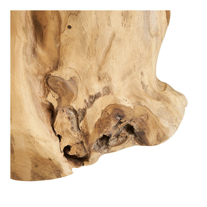 Palena -sivupöytä - sivupöytä, teak, luonto Ø40x45 cm