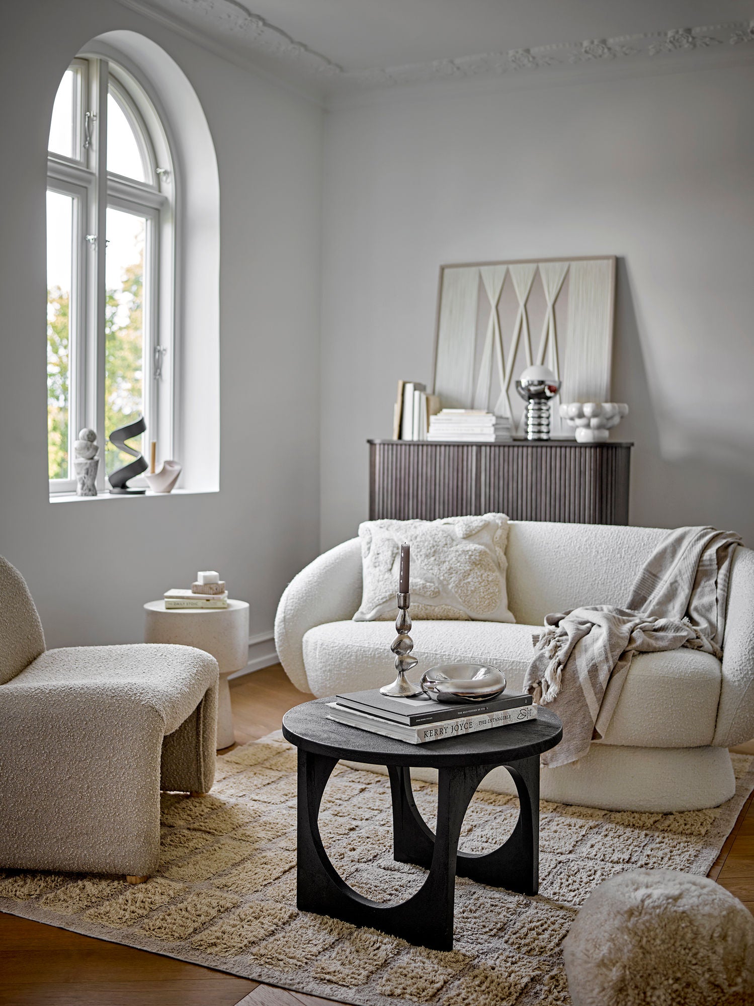 Bloomingville Neel Lounge -tuoli, luonto, polyesteri