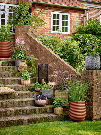 Bloomingville Marko Herbal Potted Hjules, Grey, Terracotta