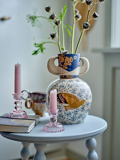 Bloomingville Hezha -maljakko, sininen, kivitavara