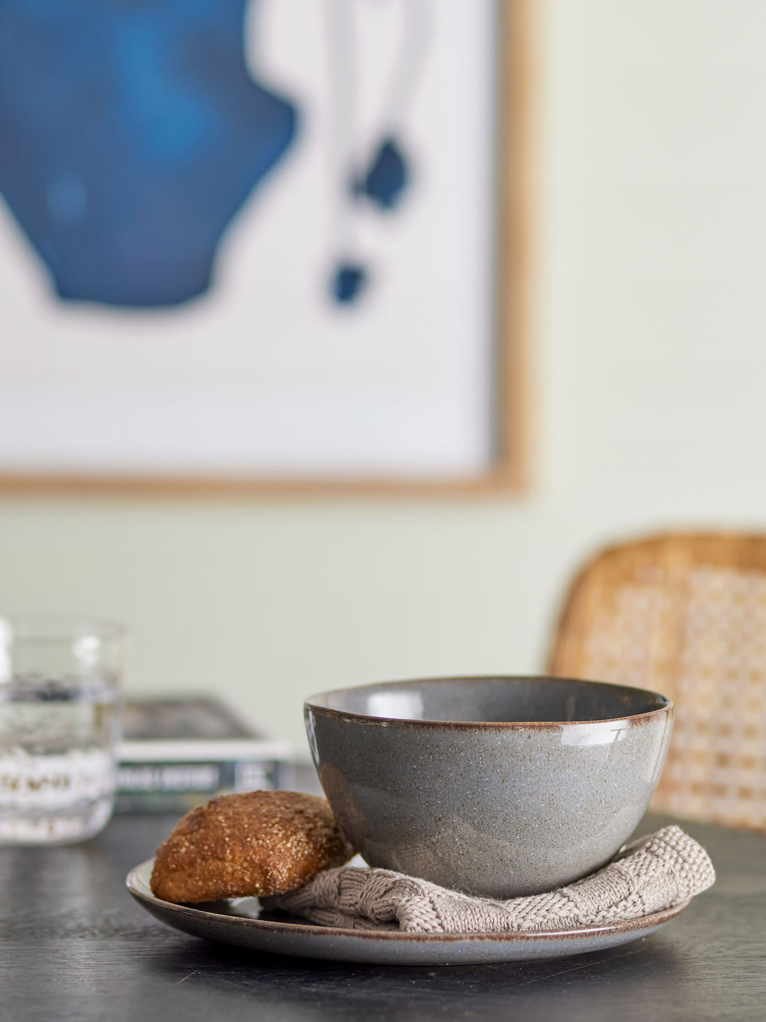 Bloomingville Sandrine -aamiaisarja, harmaa, kivitavara