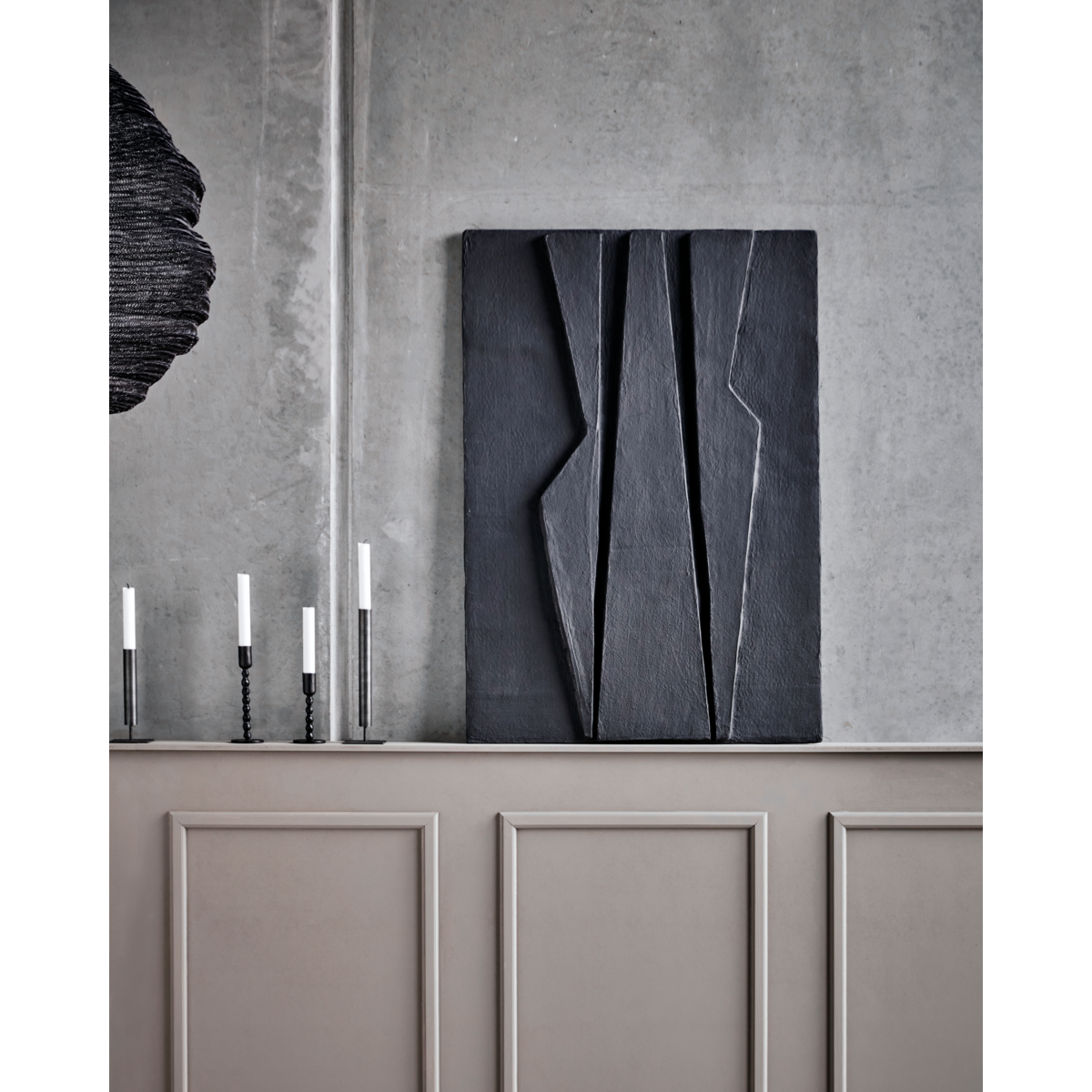 Seinätaide, hdmachie, matto musta