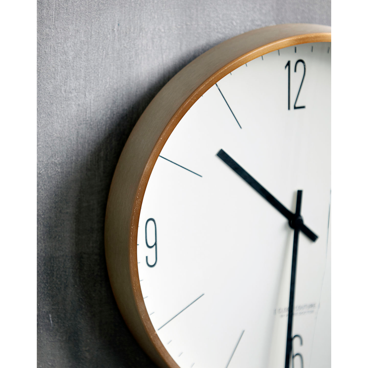 House Doctor - seinäkello, HDClock Couture, valkoinen; Kulta