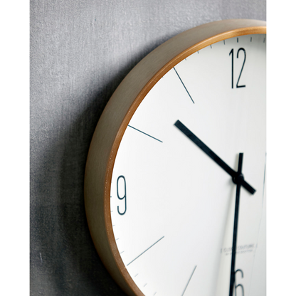 House Doctor - seinäkello, HDClock Couture, valkoinen; Kulta