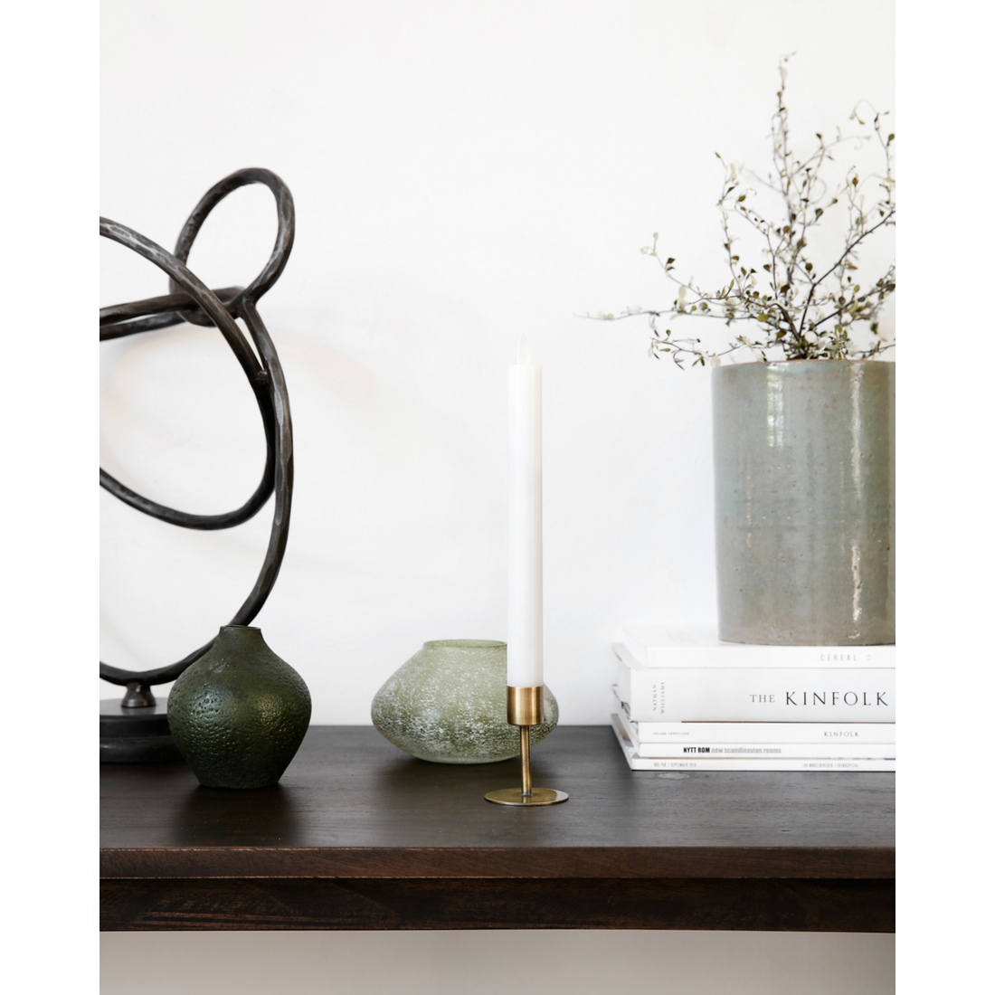 Kynttilänjalka, Hanit, antiikki messinki