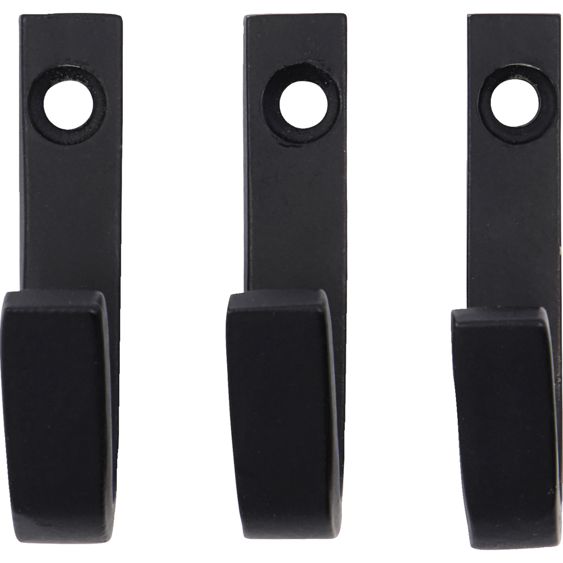 Koukku, hdbath, musta b: 1 cm, h: 5 cm